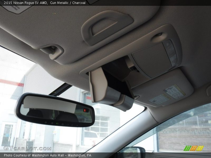 Gun Metallic / Charcoal 2015 Nissan Rogue SV AWD