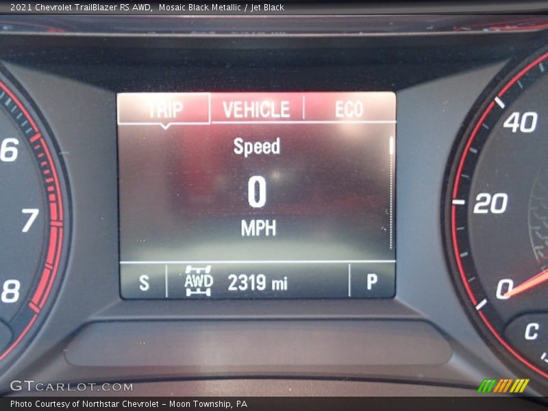 Mosaic Black Metallic / Jet Black 2021 Chevrolet TrailBlazer RS AWD