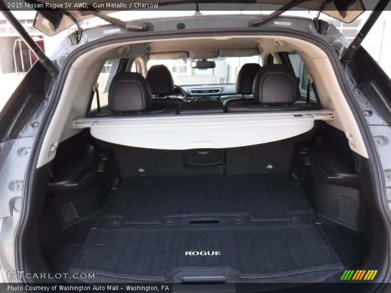 Gun Metallic / Charcoal 2015 Nissan Rogue SV AWD