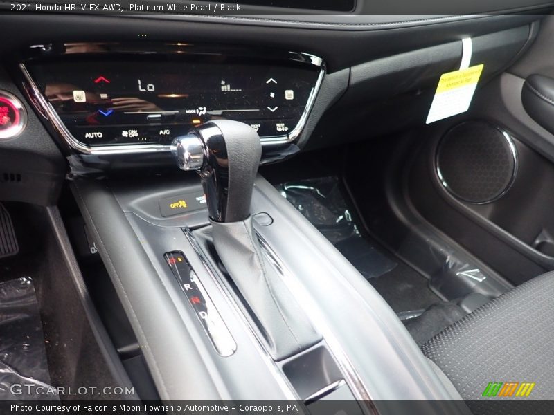 Platinum White Pearl / Black 2021 Honda HR-V EX AWD