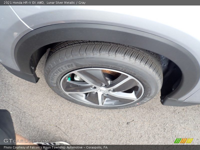Lunar Silver Metallic / Gray 2021 Honda HR-V EX AWD