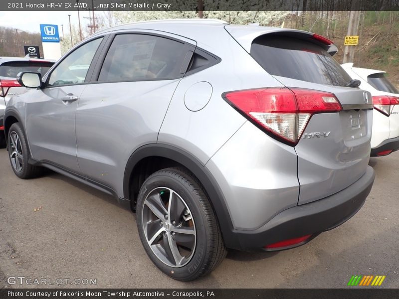 Lunar Silver Metallic / Gray 2021 Honda HR-V EX AWD