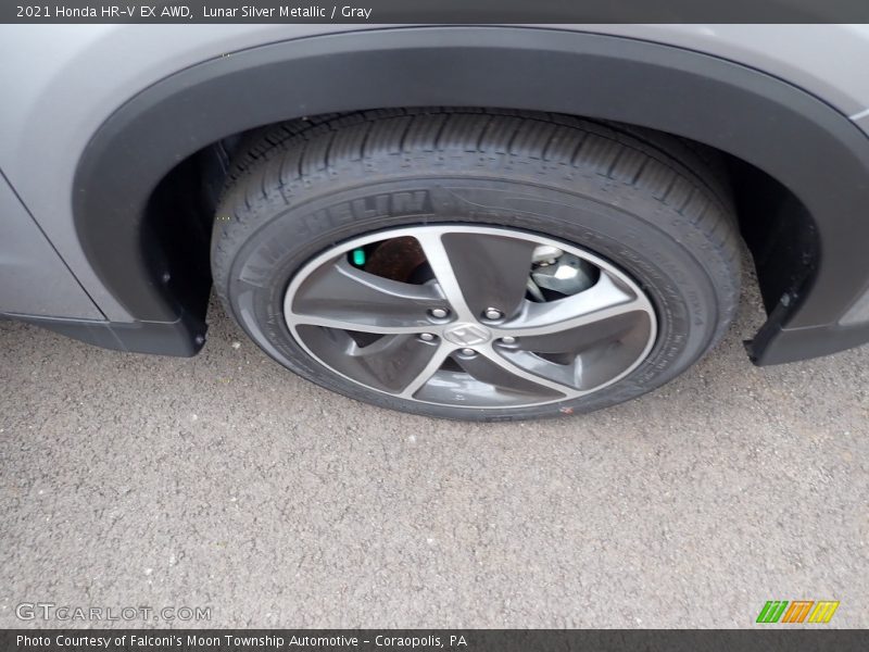 Lunar Silver Metallic / Gray 2021 Honda HR-V EX AWD