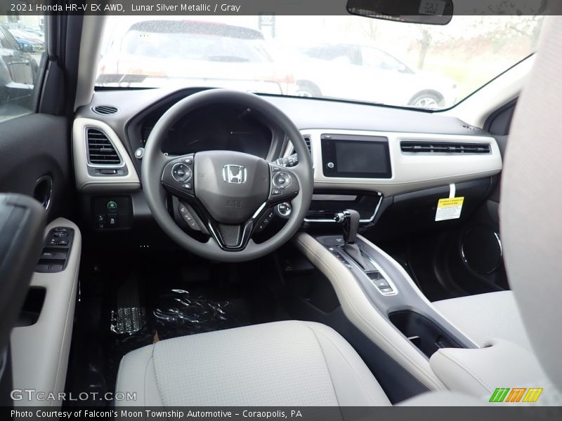 Lunar Silver Metallic / Gray 2021 Honda HR-V EX AWD