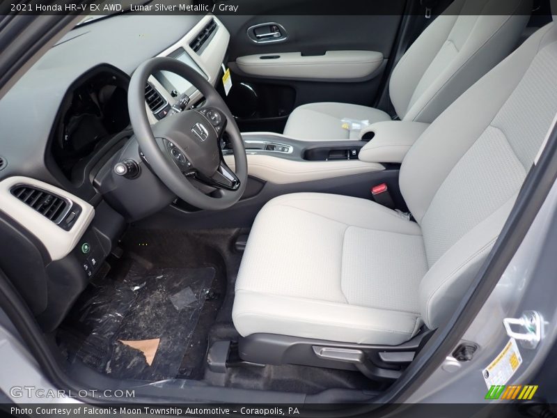 Lunar Silver Metallic / Gray 2021 Honda HR-V EX AWD