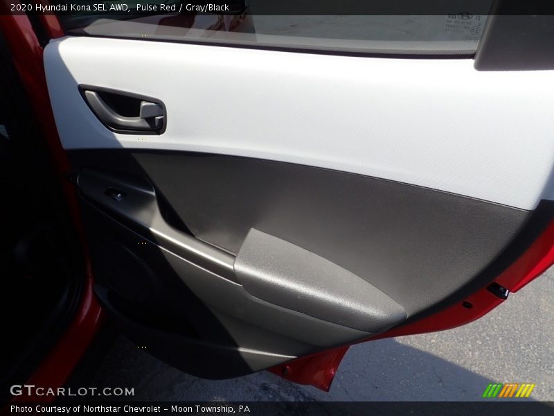 Pulse Red / Gray/Black 2020 Hyundai Kona SEL AWD