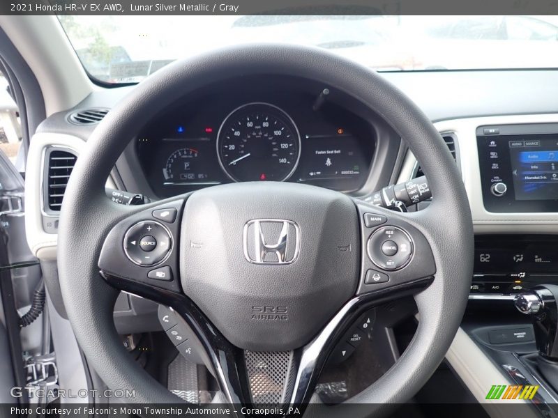 Lunar Silver Metallic / Gray 2021 Honda HR-V EX AWD