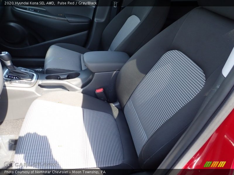 Pulse Red / Gray/Black 2020 Hyundai Kona SEL AWD