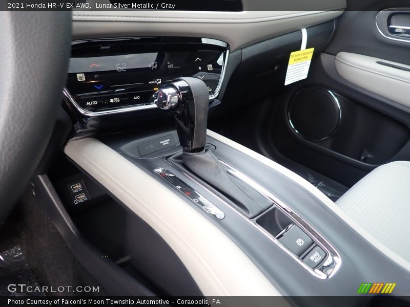 Lunar Silver Metallic / Gray 2021 Honda HR-V EX AWD