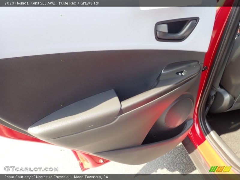 Pulse Red / Gray/Black 2020 Hyundai Kona SEL AWD