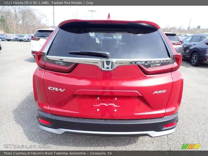 Radiant Red Metallic / Gray 2021 Honda CR-V EX-L AWD