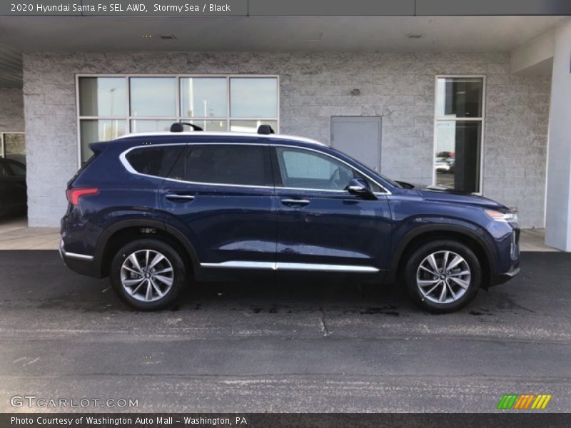 Stormy Sea / Black 2020 Hyundai Santa Fe SEL AWD