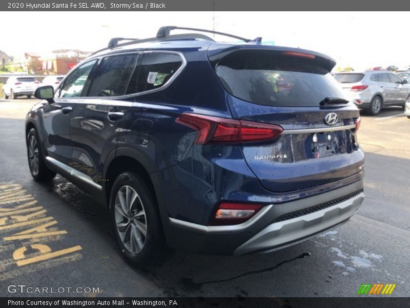 Stormy Sea / Black 2020 Hyundai Santa Fe SEL AWD