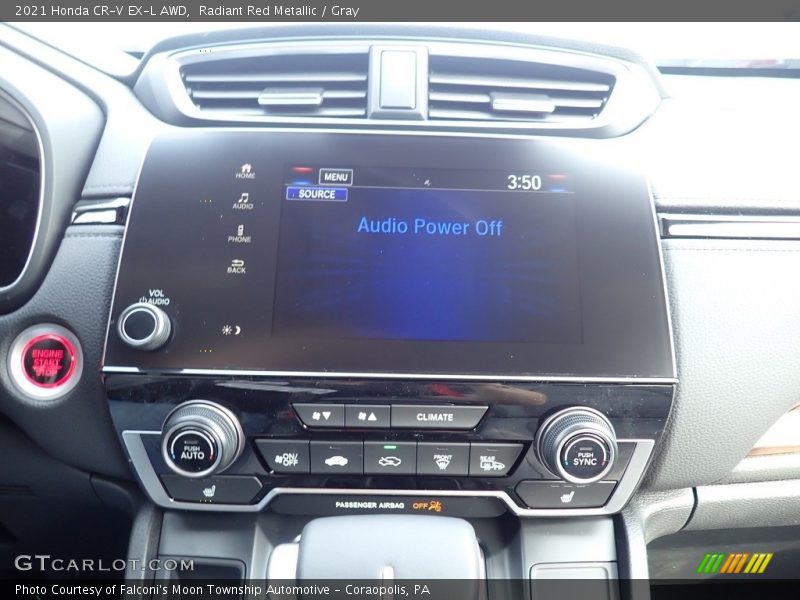 Radiant Red Metallic / Gray 2021 Honda CR-V EX-L AWD