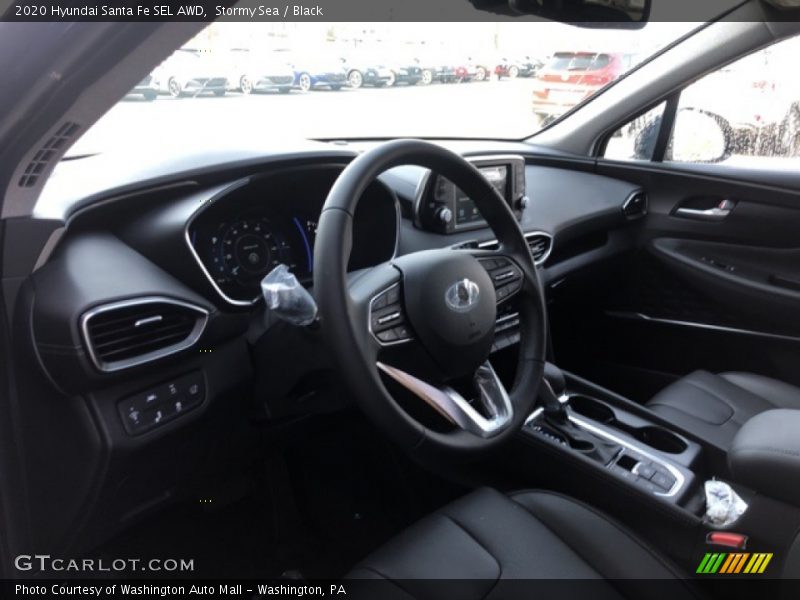 Stormy Sea / Black 2020 Hyundai Santa Fe SEL AWD