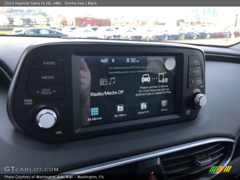 Stormy Sea / Black 2020 Hyundai Santa Fe SEL AWD