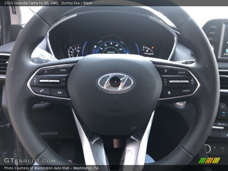 Stormy Sea / Black 2020 Hyundai Santa Fe SEL AWD