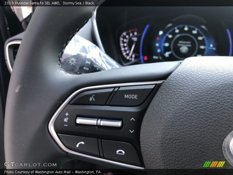 Stormy Sea / Black 2020 Hyundai Santa Fe SEL AWD