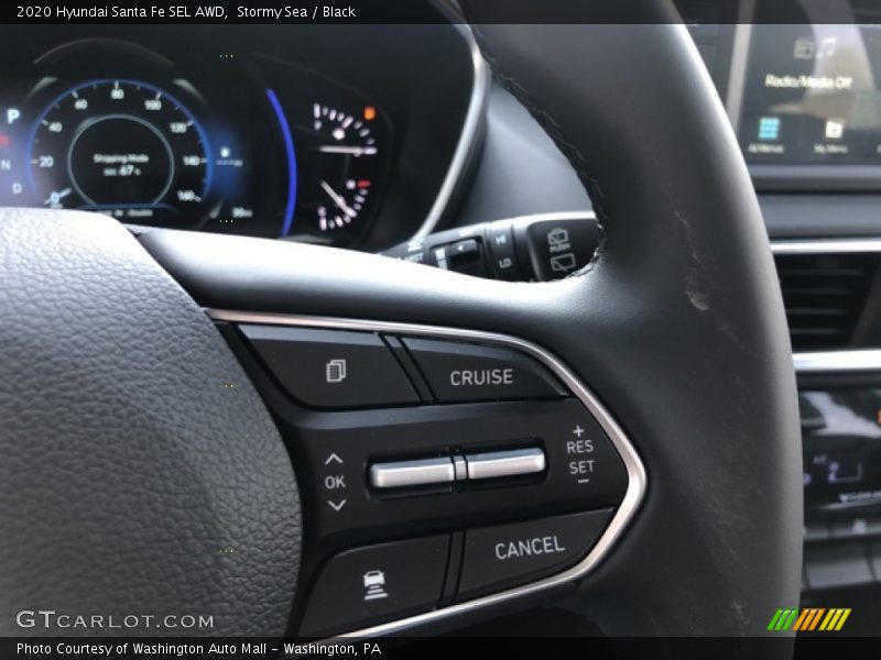 Stormy Sea / Black 2020 Hyundai Santa Fe SEL AWD