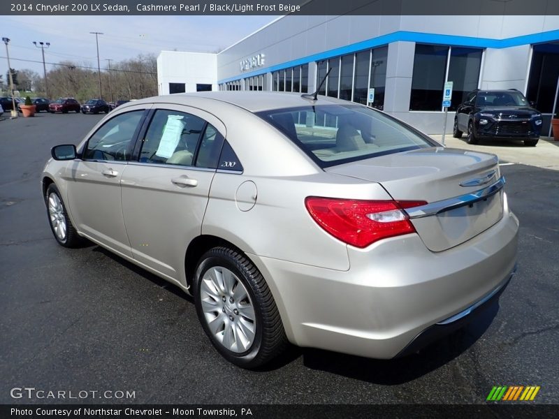 Cashmere Pearl / Black/Light Frost Beige 2014 Chrysler 200 LX Sedan