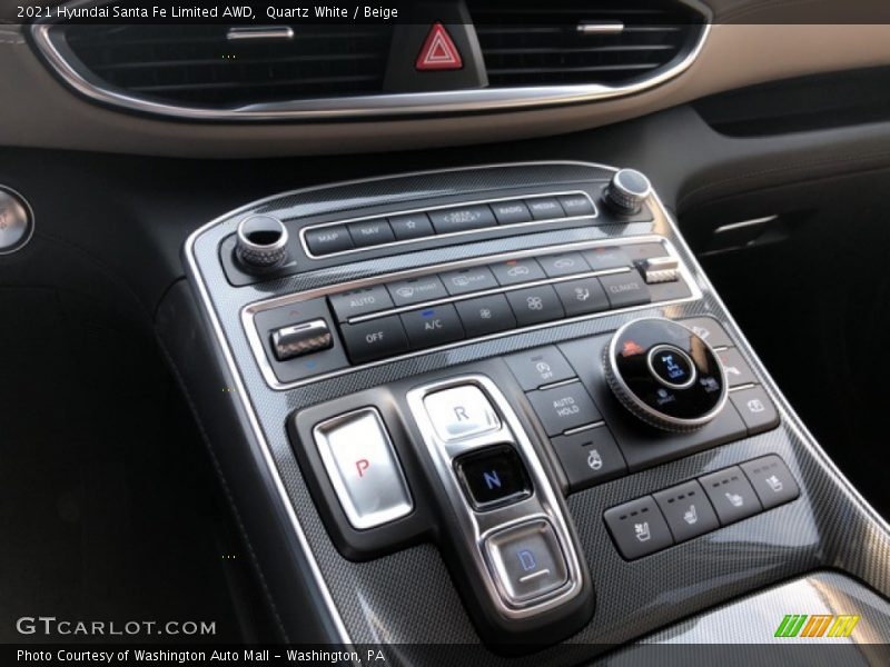 Quartz White / Beige 2021 Hyundai Santa Fe Limited AWD