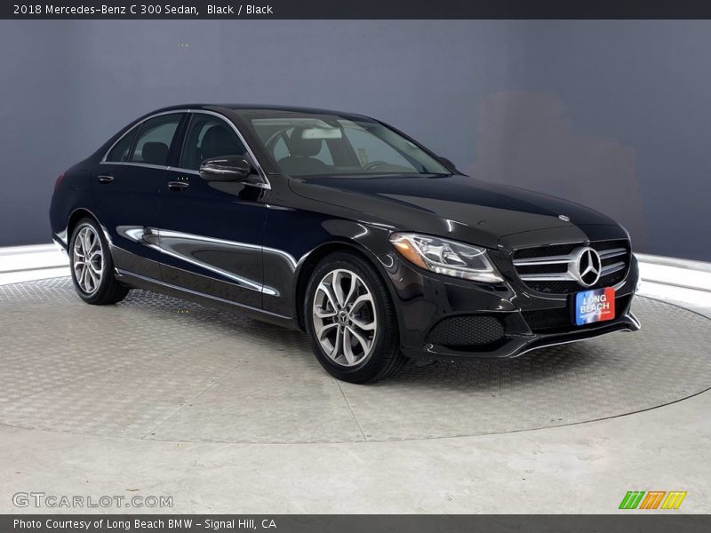 Black / Black 2018 Mercedes-Benz C 300 Sedan