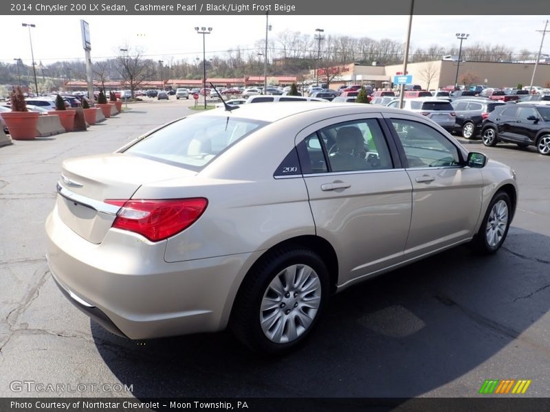 Cashmere Pearl / Black/Light Frost Beige 2014 Chrysler 200 LX Sedan