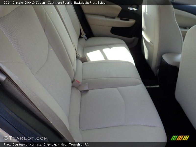 Cashmere Pearl / Black/Light Frost Beige 2014 Chrysler 200 LX Sedan