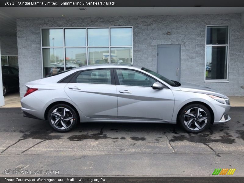  2021 Elantra Limited Shimmering Silver Pearl