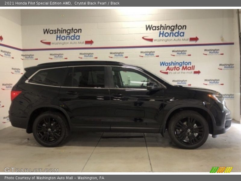 Crystal Black Pearl / Black 2021 Honda Pilot Special Edition AWD