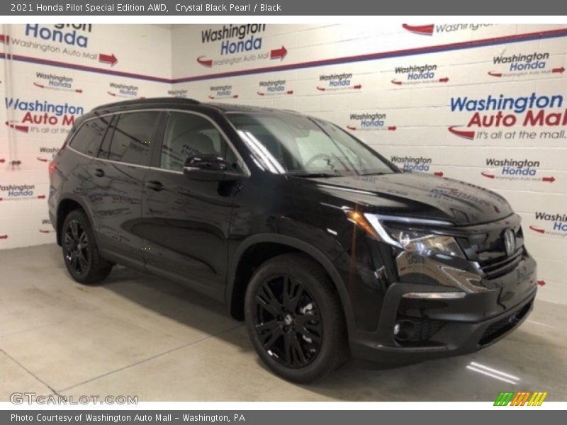 Crystal Black Pearl / Black 2021 Honda Pilot Special Edition AWD