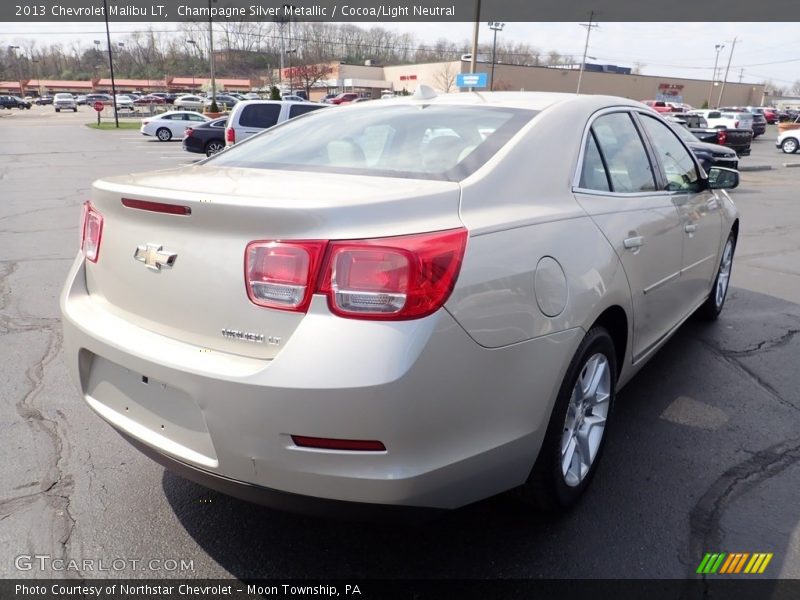 Champagne Silver Metallic / Cocoa/Light Neutral 2013 Chevrolet Malibu LT