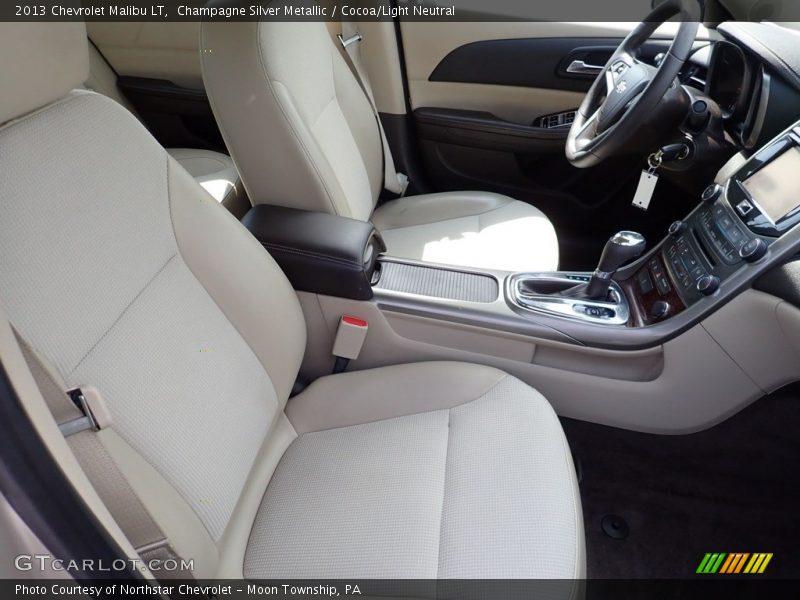 Champagne Silver Metallic / Cocoa/Light Neutral 2013 Chevrolet Malibu LT