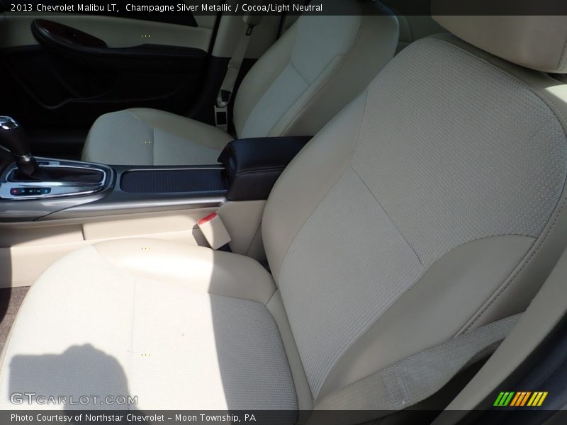 Champagne Silver Metallic / Cocoa/Light Neutral 2013 Chevrolet Malibu LT
