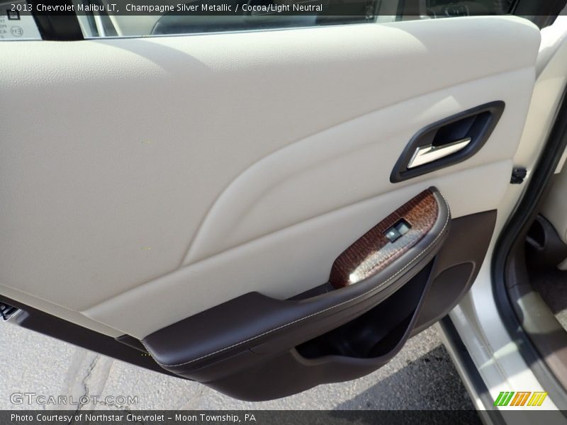 Champagne Silver Metallic / Cocoa/Light Neutral 2013 Chevrolet Malibu LT