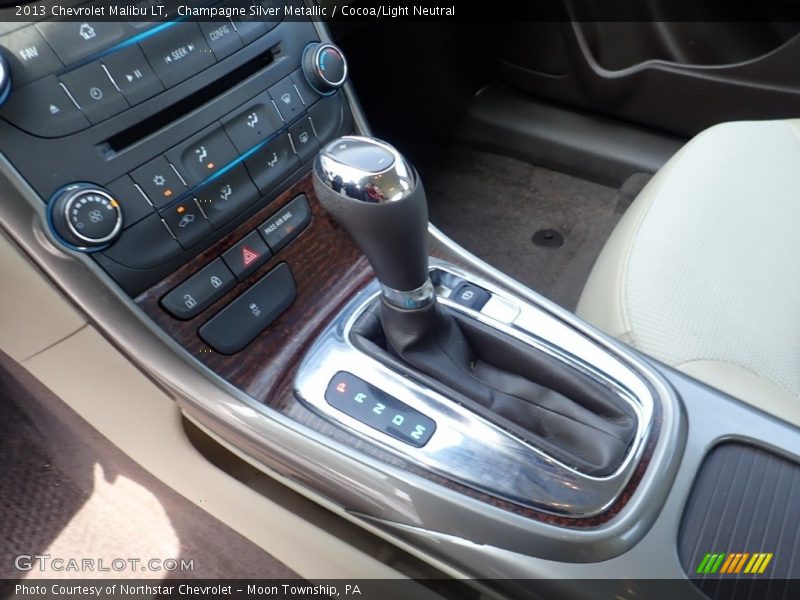 Champagne Silver Metallic / Cocoa/Light Neutral 2013 Chevrolet Malibu LT