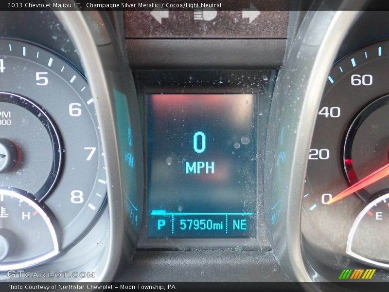 Champagne Silver Metallic / Cocoa/Light Neutral 2013 Chevrolet Malibu LT