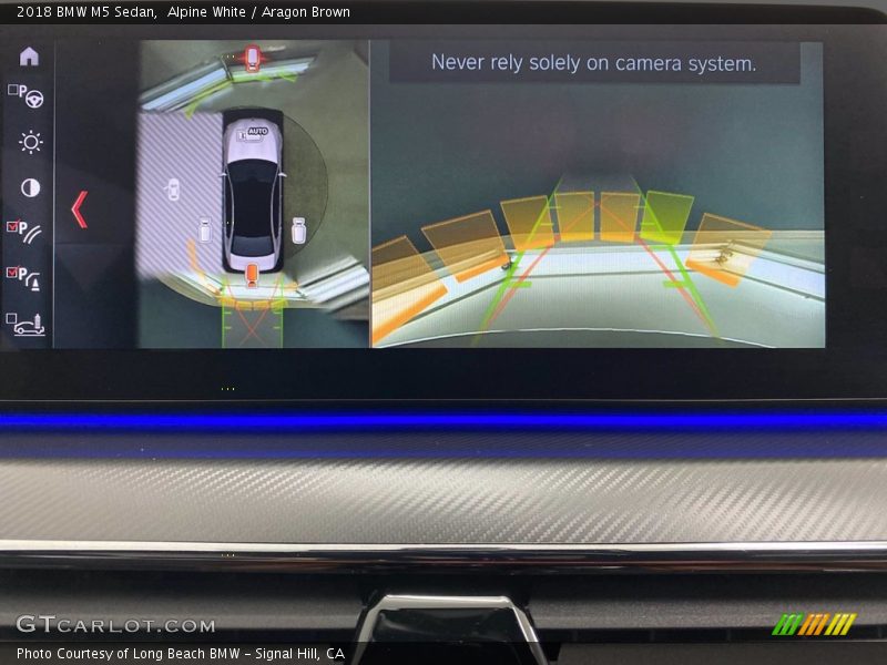 Alpine White / Aragon Brown 2018 BMW M5 Sedan