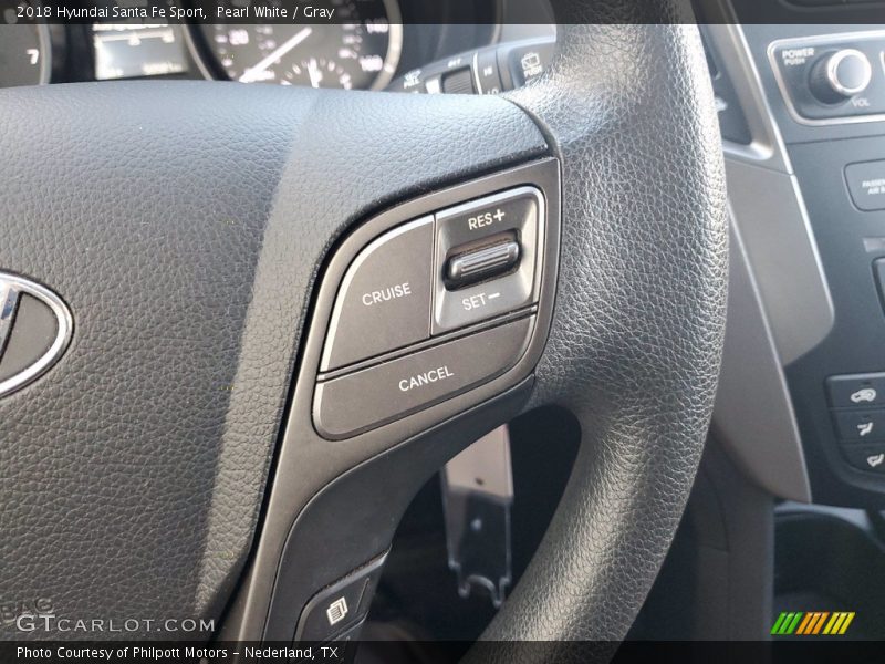 Pearl White / Gray 2018 Hyundai Santa Fe Sport