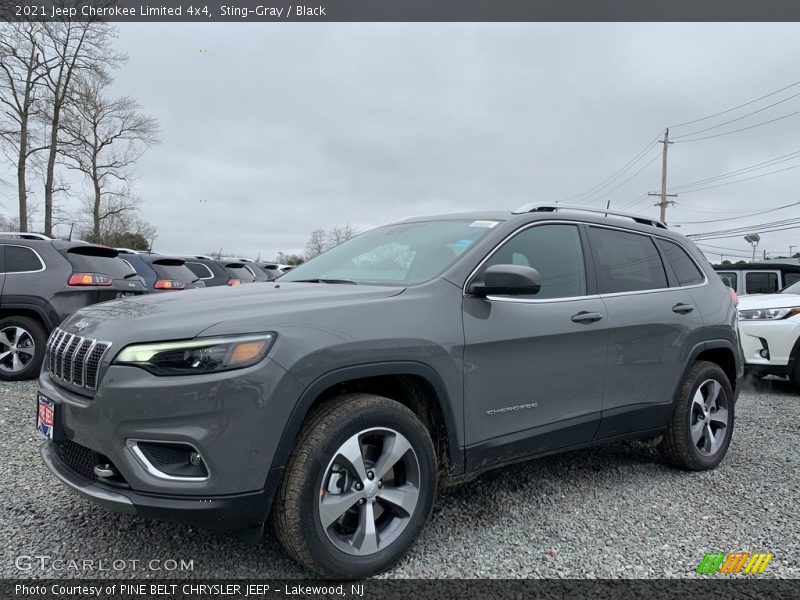 Sting-Gray / Black 2021 Jeep Cherokee Limited 4x4