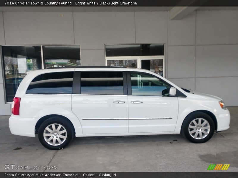 Bright White / Black/Light Graystone 2014 Chrysler Town & Country Touring