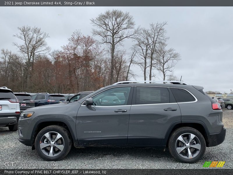 Sting-Gray / Black 2021 Jeep Cherokee Limited 4x4