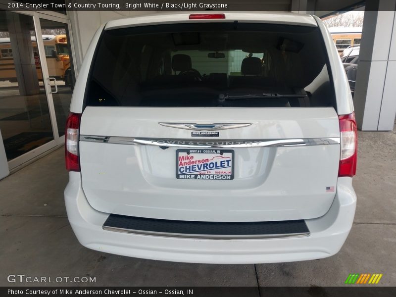 Bright White / Black/Light Graystone 2014 Chrysler Town & Country Touring