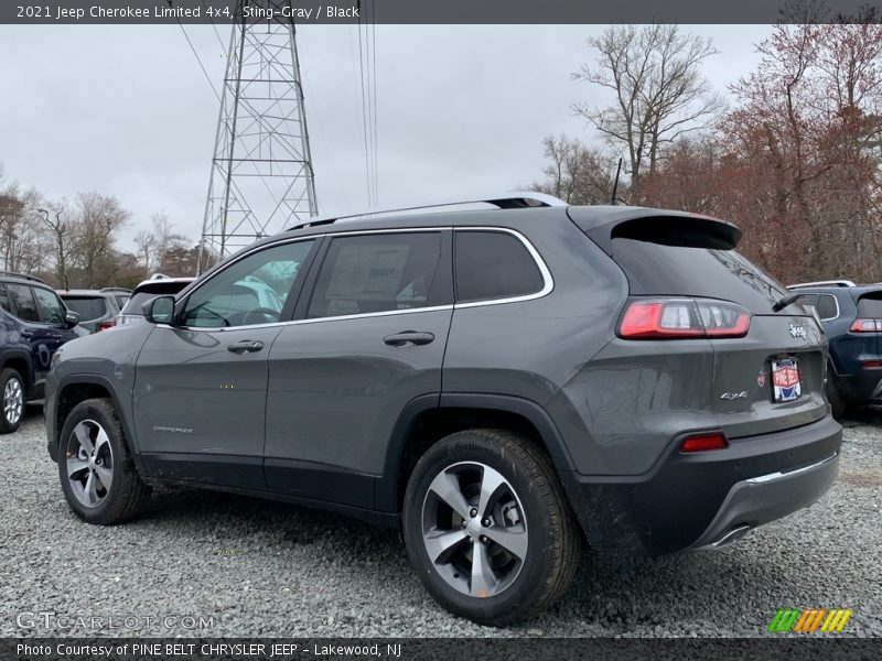Sting-Gray / Black 2021 Jeep Cherokee Limited 4x4