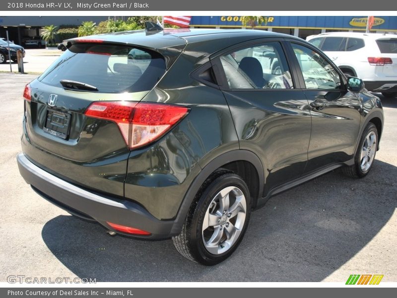 Misty Green Pearl / Black 2018 Honda HR-V LX