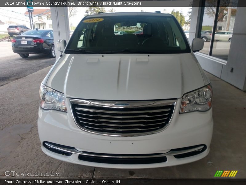 Bright White / Black/Light Graystone 2014 Chrysler Town & Country Touring