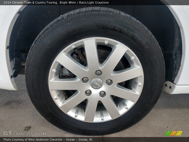 Bright White / Black/Light Graystone 2014 Chrysler Town & Country Touring