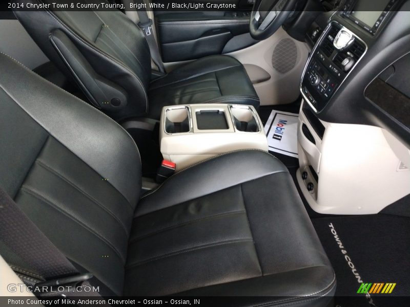 Bright White / Black/Light Graystone 2014 Chrysler Town & Country Touring
