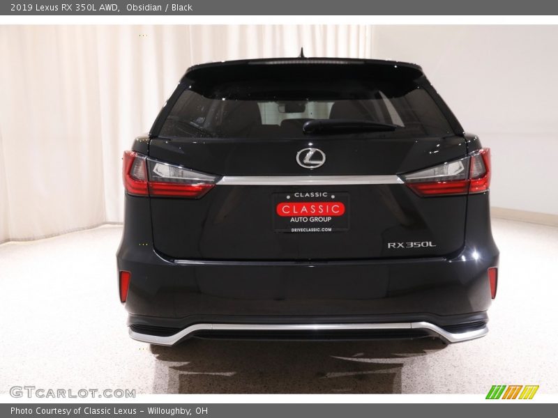 Obsidian / Black 2019 Lexus RX 350L AWD