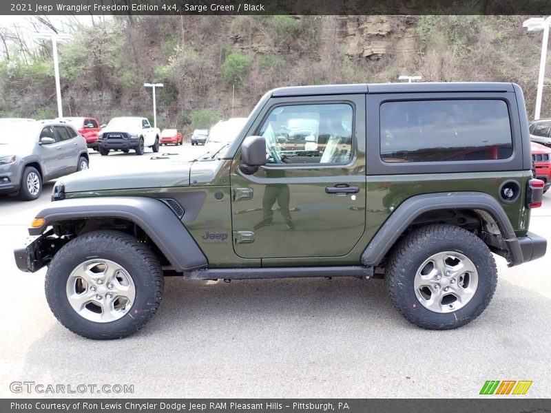Sarge Green / Black 2021 Jeep Wrangler Freedom Edition 4x4